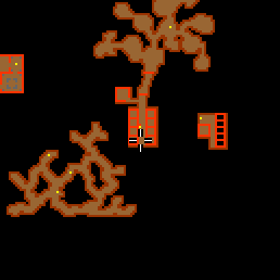 Minimap showing the entrance to Shadow Caves 17