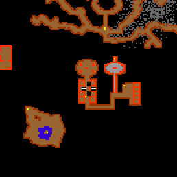 Minimap showing the entrance to Shadow Caves 24
