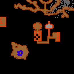 Minimap showing the entrance to Shadow Caves 25