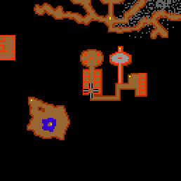 Minimap showing the entrance to Shadow Caves 27