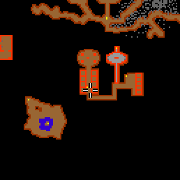 Minimap showing the entrance to Shadow Caves 28