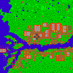 Minimap showing the entrance to Haggler's Hangout 1