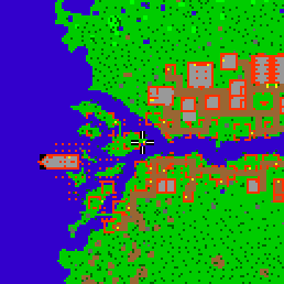 Minimap showing the entrance to Coconut Quay 1