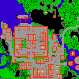 Minimap showing the entrance to Castle Shop 2