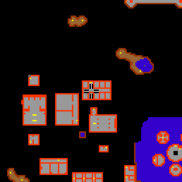 Minimap showing the entrance to Castle, Basement, Flat 03