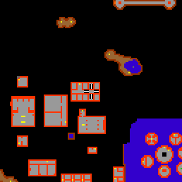 Minimap showing the entrance to Castle, Basement, Flat 06