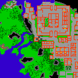 Minimap showing the entrance to Castle Street 1