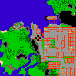 Minimap showing the entrance to Castle Street 2