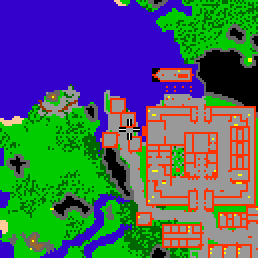Minimap showing the entrance to Castle Street 4
