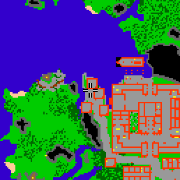 Minimap showing the entrance to Castle Street 5