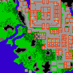 Minimap showing the entrance to Edron Flats, Flat 17