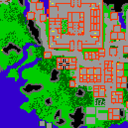 Minimap showing the entrance to Edron Flats, Flat 26