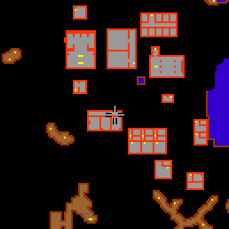 Minimap showing the entrance to Edron Flats, Basement Flat 1