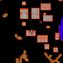 Minimap showing the entrance to Edron Flats, Basement Flat 2