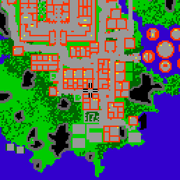 Minimap showing the entrance to Central Circle 6 (Shop)