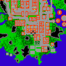Minimap showing the entrance to Central Circle 7 (Shop)