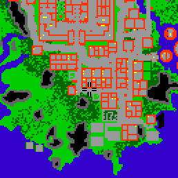 Minimap showing the entrance to Central Circle 8 (Shop)