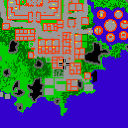 Minimap showing the entrance to Sky Lane, Guild 1