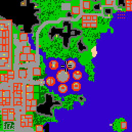 Minimap showing the entrance to Magic Academy, Guild