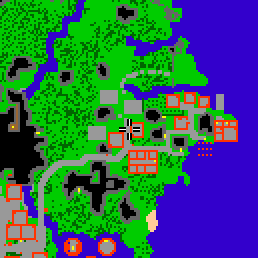 Minimap showing the entrance to Stonehome Village 1