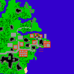Minimap showing the entrance to Stonehome Village 8
