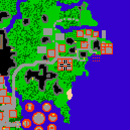 Minimap showing the entrance to Stonehome Flats, Flat 03