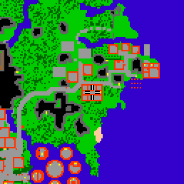 Minimap showing the entrance to Stonehome Flats, Flat 04
