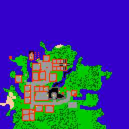 Minimap showing the entrance to Cormaya Flats, Flat 03