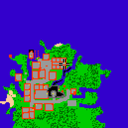 Minimap showing the entrance to Cormaya Flats, Flat 04