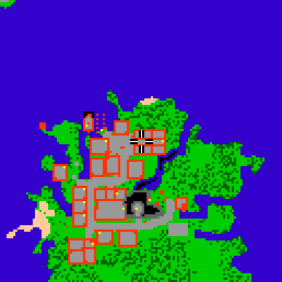 Minimap showing the entrance to Cormaya Flats, Flat 11