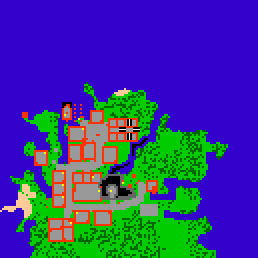 Minimap showing the entrance to Cormaya Flats, Flat 13