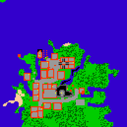 Minimap showing the entrance to Cormaya Flats, Flat 16