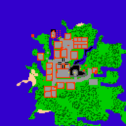 Minimap showing the entrance to Castle of the White Dragon