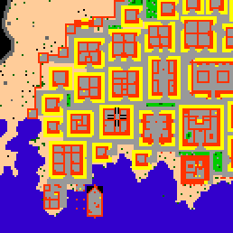 Minimap showing the entrance to Thanah II c