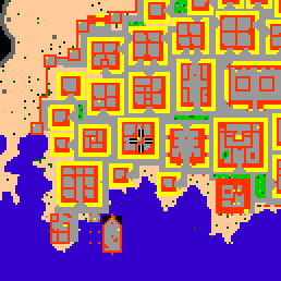 Minimap showing the entrance to Thanah II h