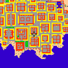 Minimap showing the entrance to Ramen Tah