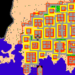 Minimap showing the entrance to Harrah I