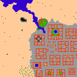 Minimap showing the entrance to Darashia 1, Flat 11