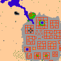 Minimap showing the entrance to Darashia 1, Flat 14