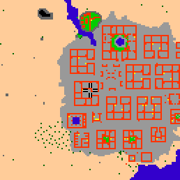 Minimap showing the entrance to Darashia 2, Flat 11