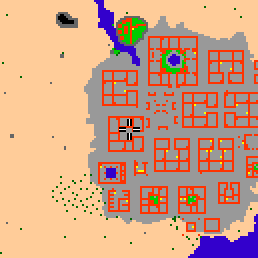 Minimap showing the entrance to Darashia 2, Flat 12