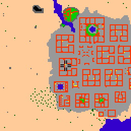 Minimap showing the entrance to Darashia 2, Flat 14