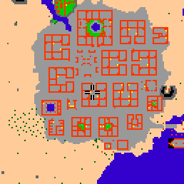 Minimap showing the entrance to Darashia 3, Flat 11
