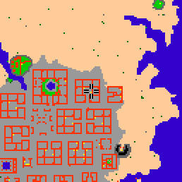 Minimap showing the entrance to Darashia 5, Flat 04