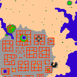 Minimap showing the entrance to Darashia 5, Flat 11