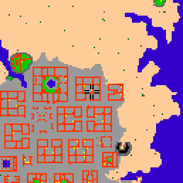 Minimap showing the entrance to Darashia 5, Flat 13