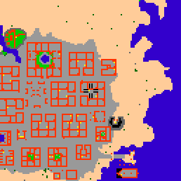 Minimap showing the entrance to Darashia 7, Flat 11