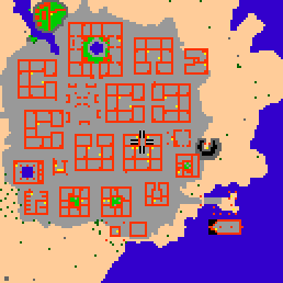 Minimap showing the entrance to Darashia 8, Flat 01