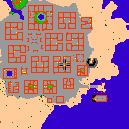 Minimap showing the entrance to Darashia 8, Flat 04