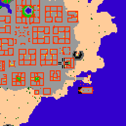 Minimap showing the entrance to Darashia, Villa